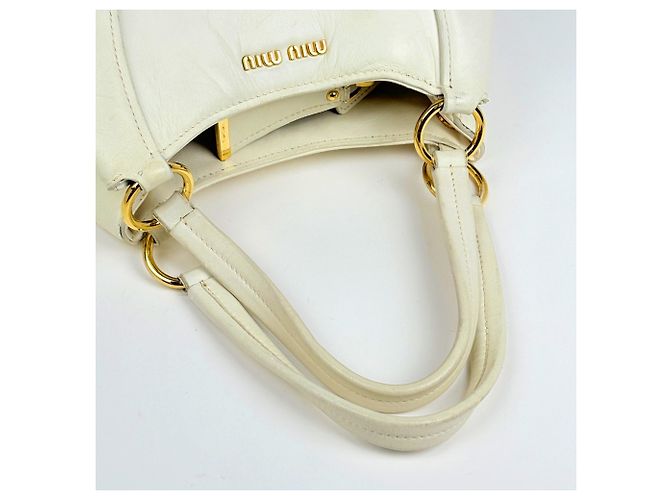 Miu Miu Handbag White Leather - view 12