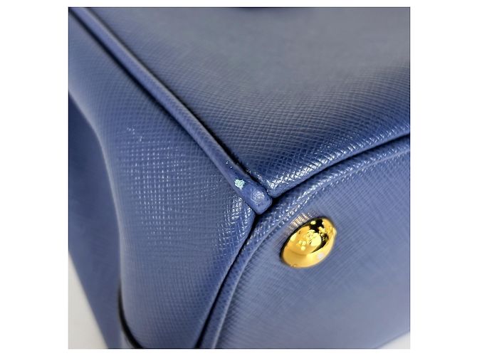 Borsa Prada Galleria Small in blu - vista 3