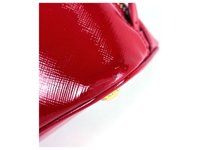 Bolso de mano Prada de cuero rojo - vista 3