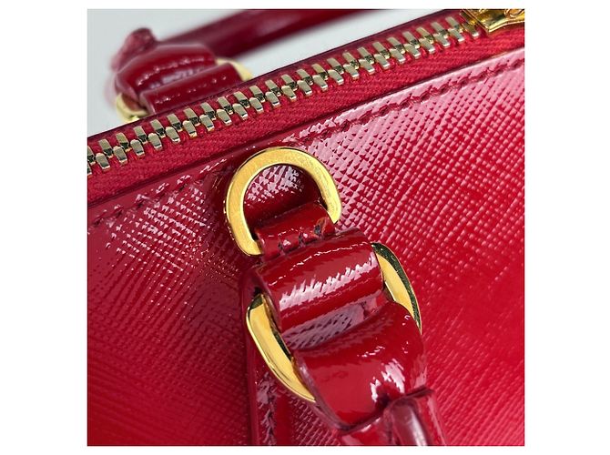 Bolso de mano Prada de cuero rojo - vista 5