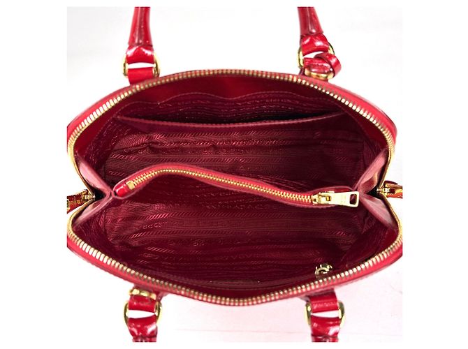 Bolso de mano Prada de cuero rojo - vista 7