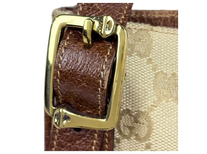 Borsa a tracolla Gucci Beige Brown - vista 4