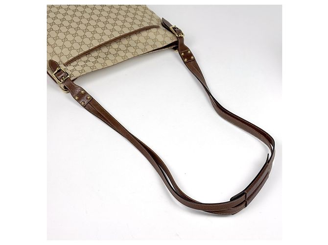Borsa a tracolla Gucci Beige Brown - vista 7
