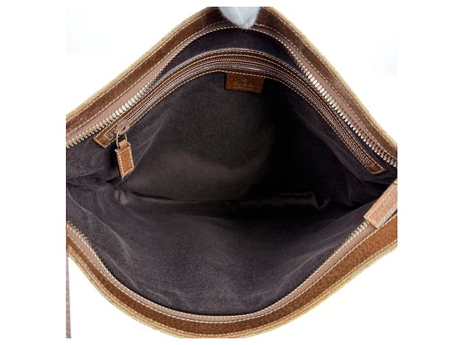 Borsa a tracolla Gucci Beige Brown - vista 8