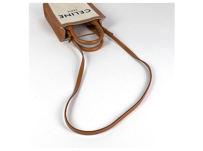Céline Celine Mini Vertical Cabas Borsa Tote 2-Way - vista 5