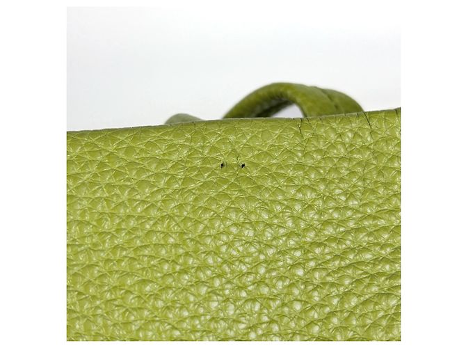 Borsa Tote Prada in pelle verde - vista 5