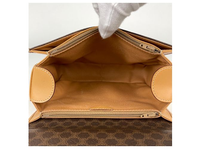 Céline Borsa Celine in tela rivestita marrone - vista 10