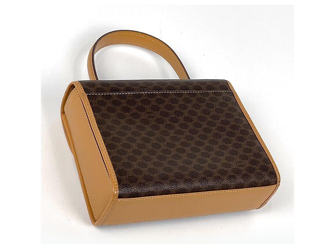 Céline Borsa Celine in tela rivestita marrone - vista 2