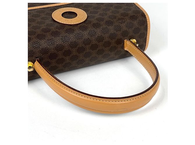 Céline Borsa Celine in tela rivestita marrone - vista 7