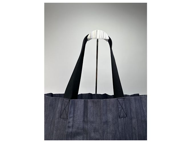 Tote bag in tessuto Vintage Issey Miyake Reality Lab Blu scuro Viola - vista 4