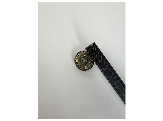 Orecchini a clip Vintage Givenchy Logo 4G Fine anni '70 Silver Black - vista 11