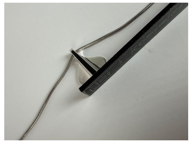 Collana con pendente Givenchy vintage fine anni 1970s Silver Black - vista 9