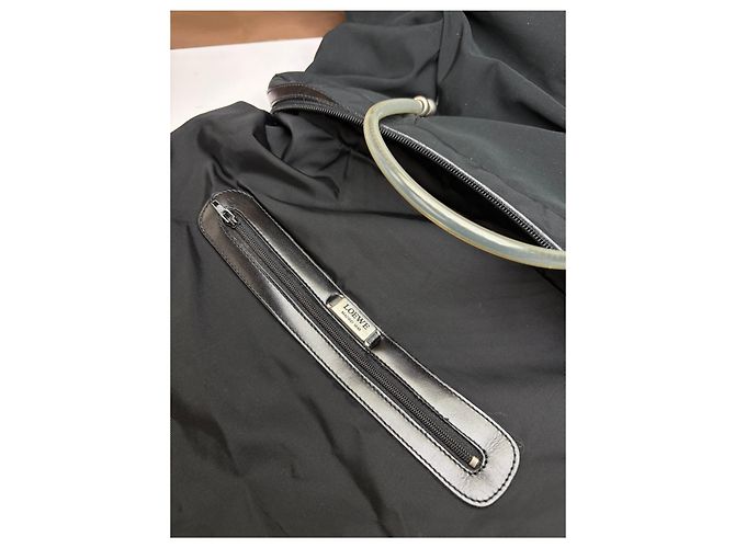 Borsa strutturata Vintage Loewe con manico, primi anni 2000, Nero - vista 4