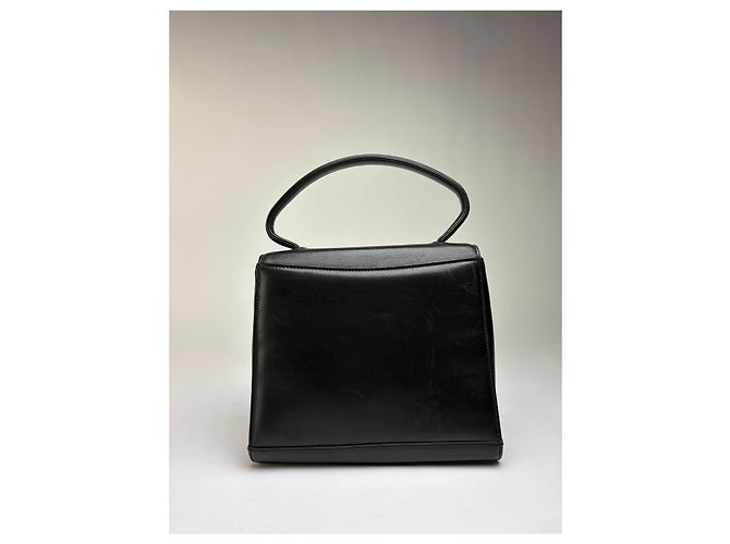 Vintage Givenchy Structured Top-Handle Bag Late 1980s Black - view 2