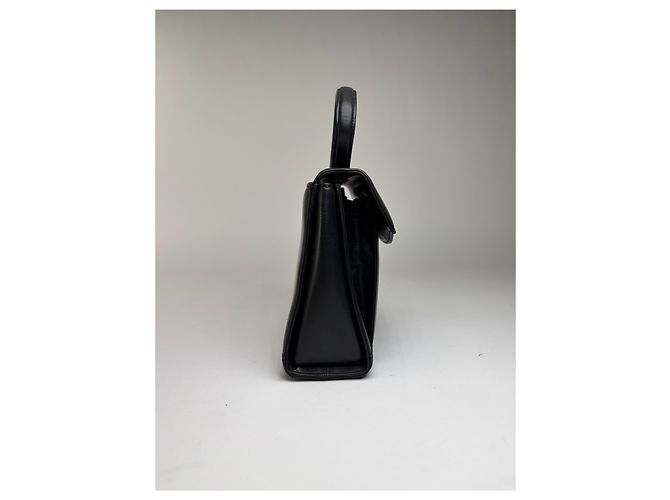 Vintage Givenchy Structured Top-Handle Bag Late 1980s Black - view 5