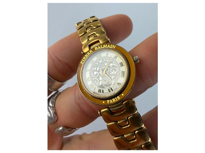 Orologio da polso Quartz Balmain Vintage Fine anni '80 Oro Argento - vista 7