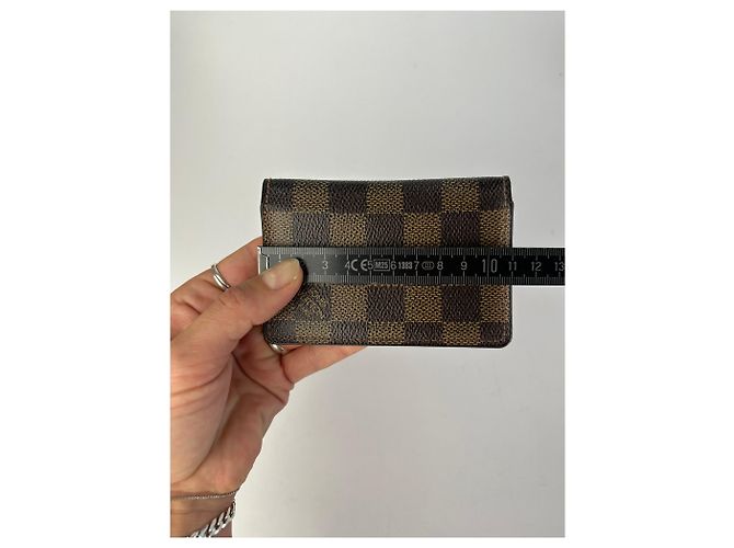 Vintage Louis Vuitton Damier Ebene Bifold Wallet Brown - Ansicht 12