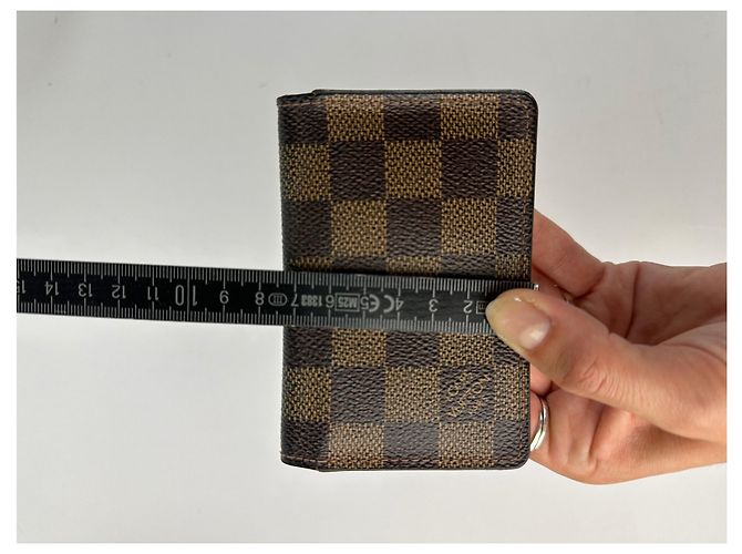 Vintage Louis Vuitton Damier Ebene Bifold Wallet Brown - Ansicht 13