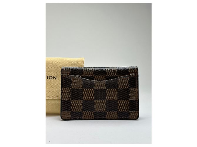 Vintage Louis Vuitton Damier Ebene Bifold Wallet Brown - Ansicht 3
