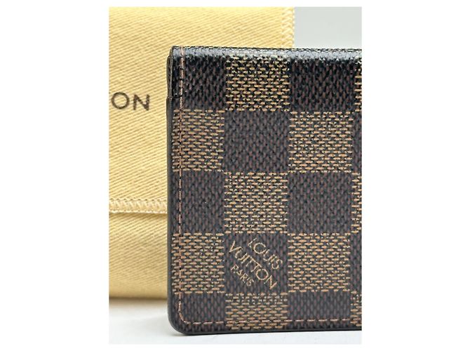 Vintage Louis Vuitton Damier Ebene Bifold Wallet Brown - Ansicht 4