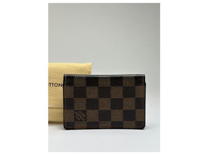 Vintage Louis Vuitton Damier Ebene Bifold Wallet Brown - Ansicht 6