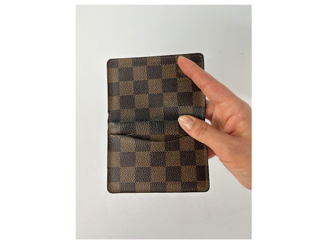 Vintage Louis Vuitton Damier Ebene Bifold Wallet Brown - Ansicht 8
