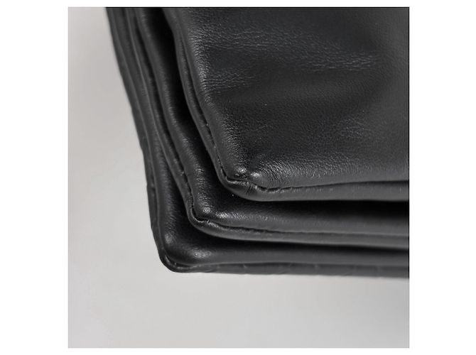 Borsa a tracolla Bottega Veneta in pelle nera - vista 3