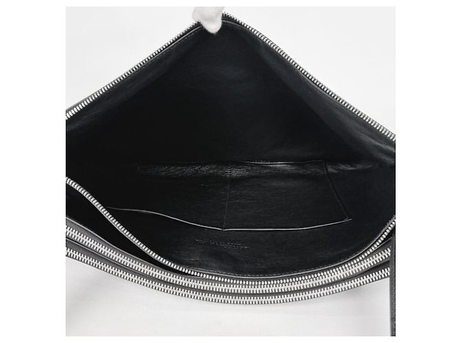 Borsa a tracolla Bottega Veneta in pelle nera - vista 7