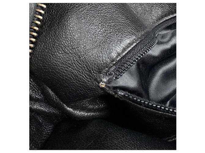 Borsa a tracolla Chanel in pelle nera - vista 12