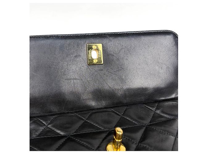 Borsa a tracolla Chanel in pelle nera - vista 7