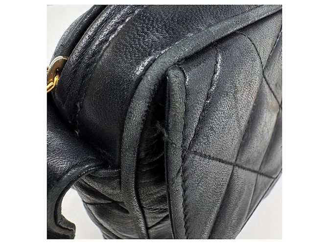 Borsa a tracolla Chanel in pelle nera - vista 8