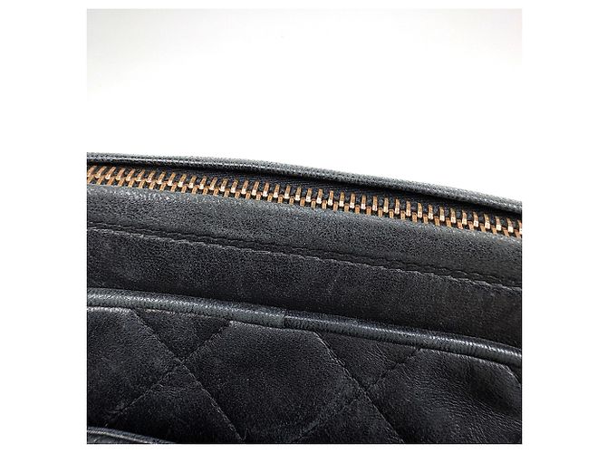 Borsa a tracolla Chanel in pelle nera - vista 9