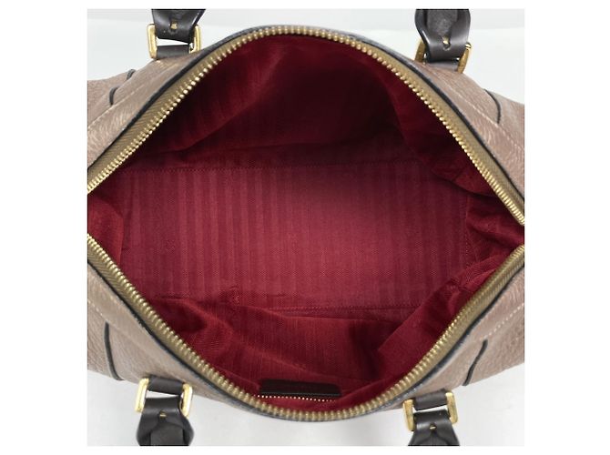 Borsa a mano Loewe Fusta 25 in pelle marrone - vista 8