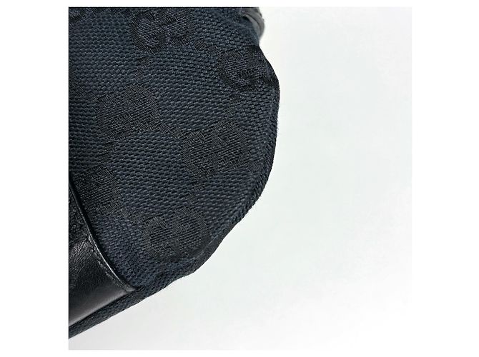 Borsello da vita Gucci pattern GG in tela nera - vista 3