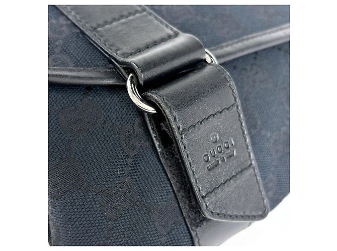 Borsello da vita Gucci pattern GG in tela nera - vista 4