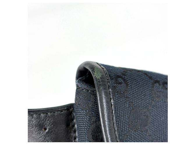 Borsello da vita Gucci pattern GG in tela nera - vista 5