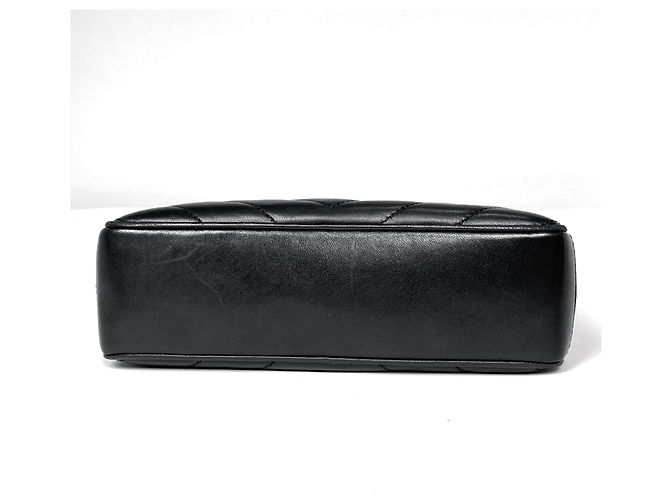 Chanel Schultertasche aus schwarzem Leder - Ansicht 5