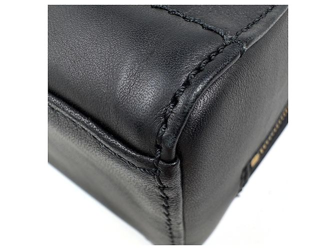 Borsa a mano Chanel in pelle nera - vista 4