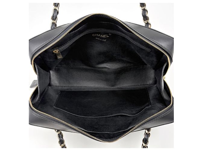 Borsa a mano Chanel in pelle nera - vista 7