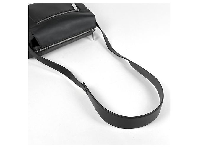 Borsa a tracolla Bottega Veneta in pelle nera - vista 6