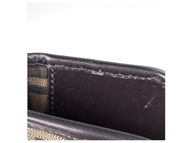 Fendi Shopper-Bag aus braunem Canvas und Leder - Ansicht 4