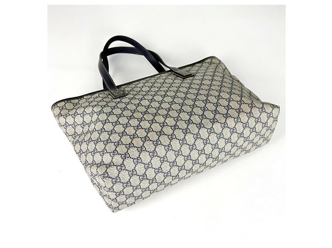 Borsa Tote Gucci Beige e Navy - vista 2