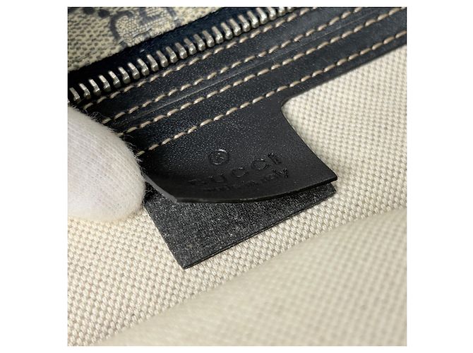Borsa Tote Gucci Beige e Navy - vista 8