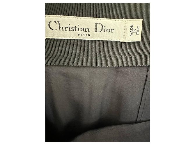 Autre Marque Falda midi plisada negra Christian Dior Sz.38 de segunda mano - vista 5