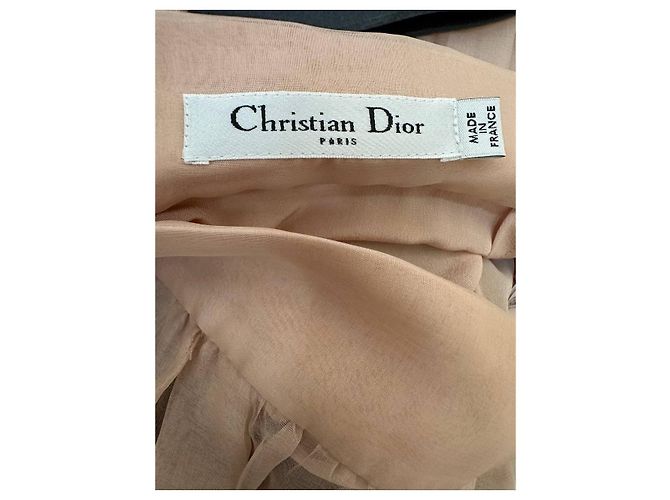 Falda plisada de seda Christian Dior Blush Pink Sz.40 de segunda mano - vista 4