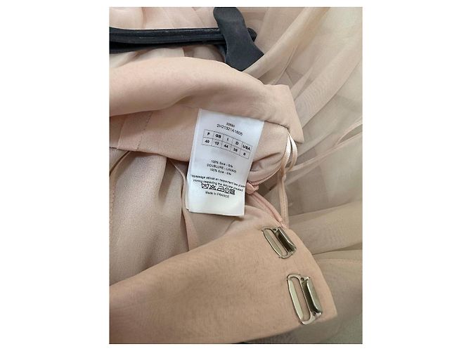 Falda plisada de seda Christian Dior Blush Pink Sz.40 de segunda mano - vista 6