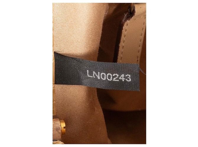 Borsa a mano Prada in pelle beige con stampa animalier usata - vista 7
