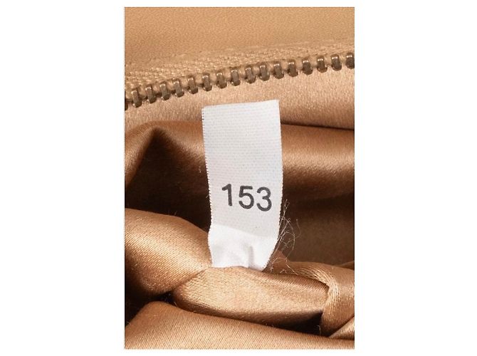 Borsa a mano Prada in pelle beige con stampa animalier usata - vista 8