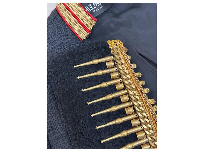 Autre Marque Balmain Paris Militärjacke Sz.38 Gebraucht - Ansicht 10