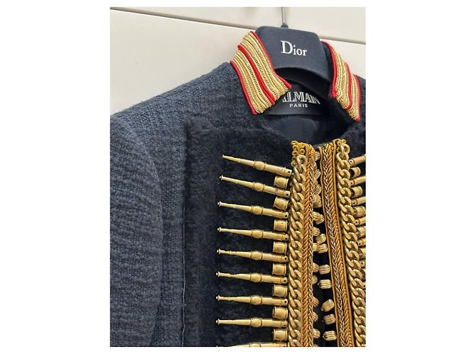 Autre Marque Balmain Paris Militärjacke Sz.38 Gebraucht - Ansicht 3